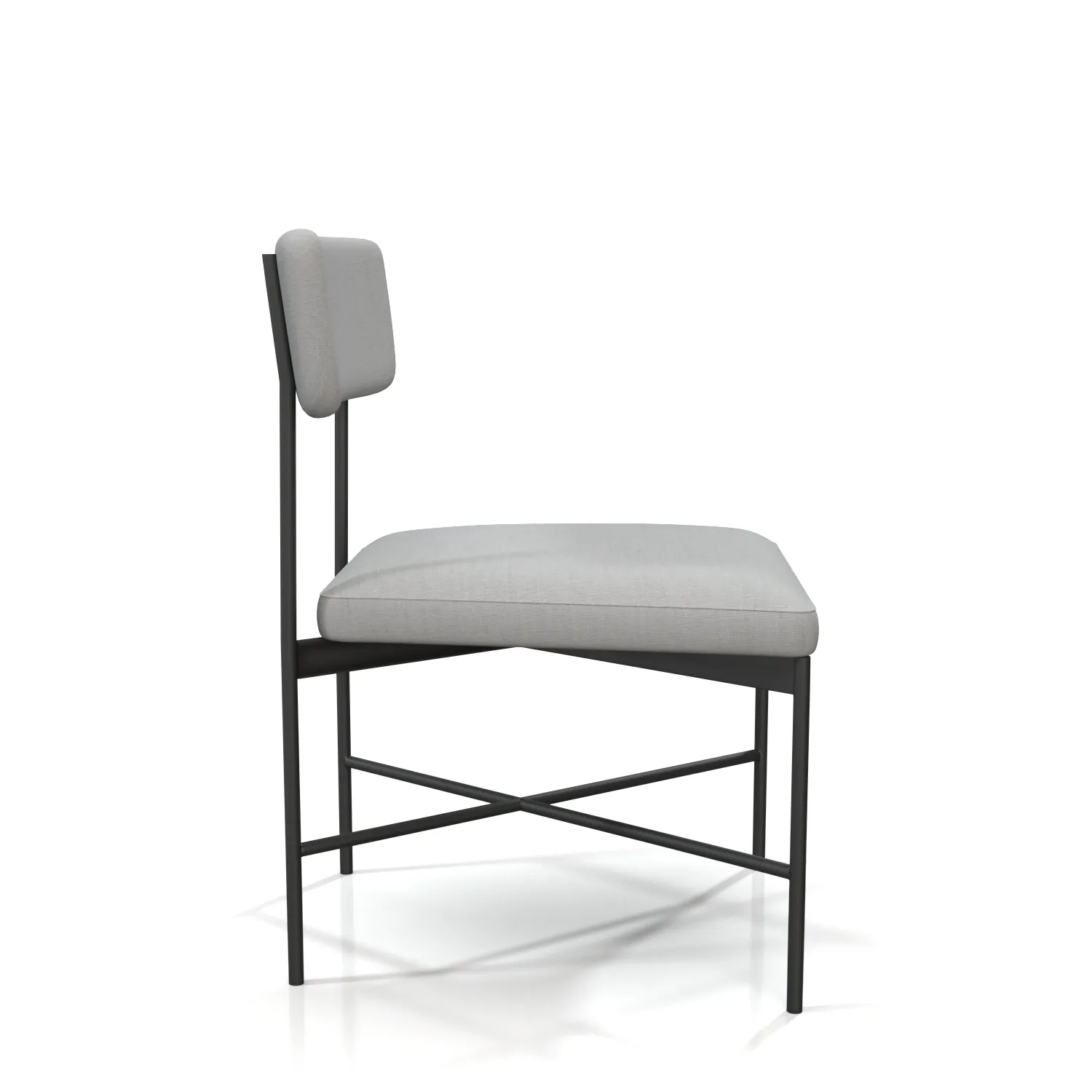 Maison Upholstered Dining Side Chair PBR 3D Model_03